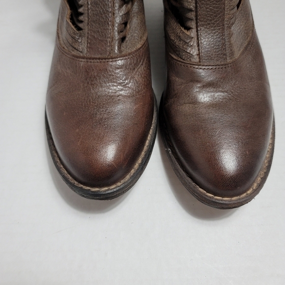 Sbicca Jeronimo Booties Brown Leather Strappy - Picture 2 of 8